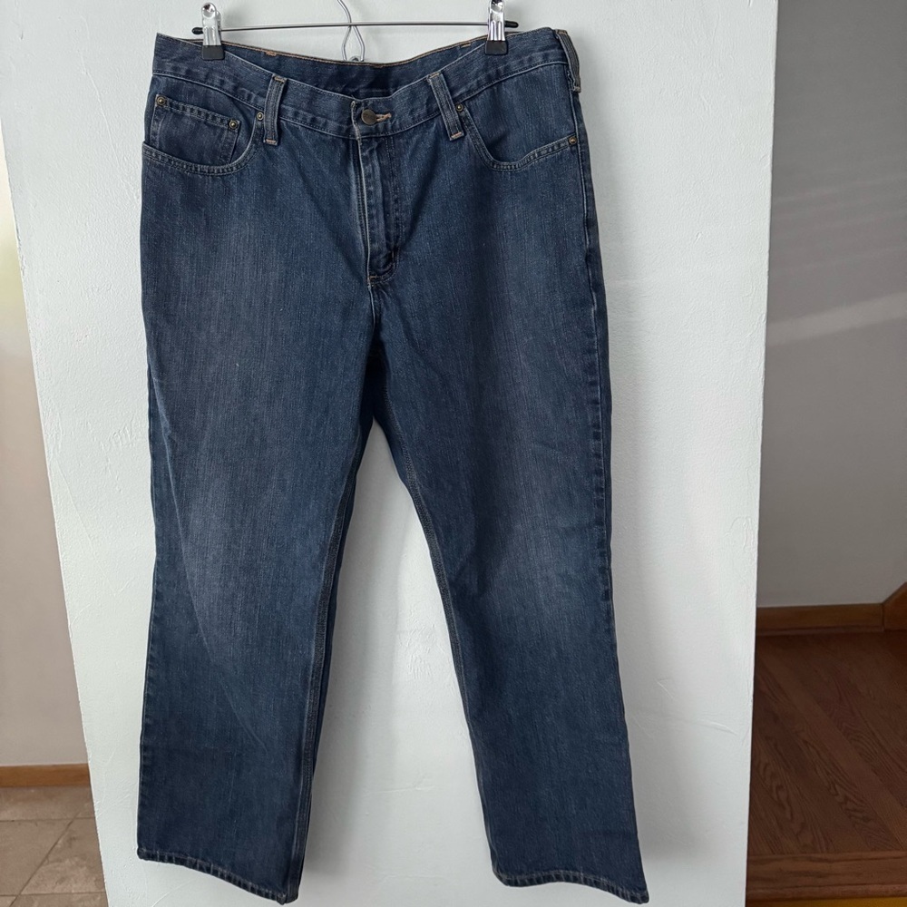 Carhartt medium wash jeans mens Size 36x28